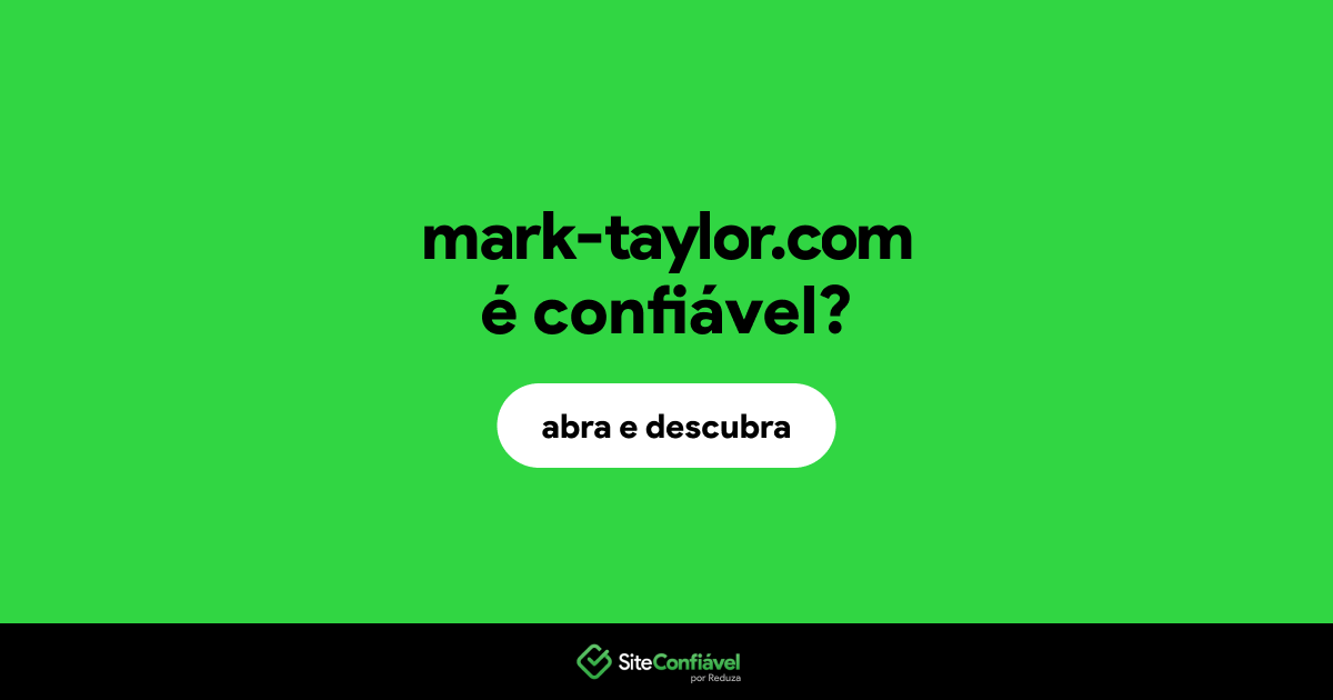 O site mark-taylor.com é confiável?