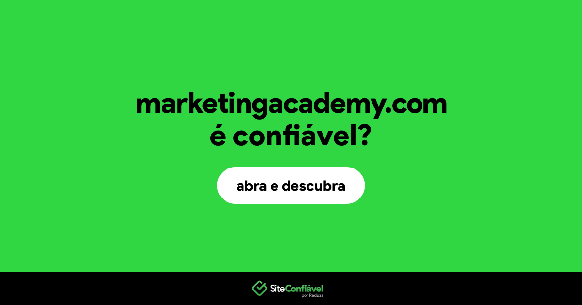 O site marketingacademy.com é confiável?