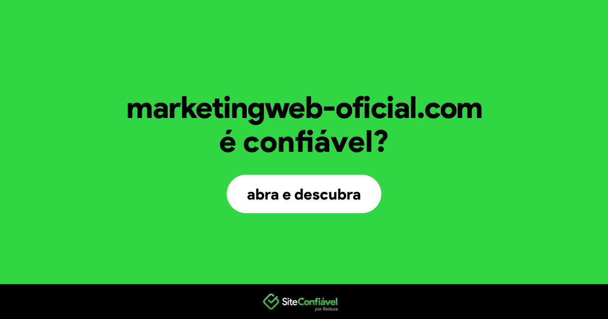 O site marketingweb-oficial.com é confiável?