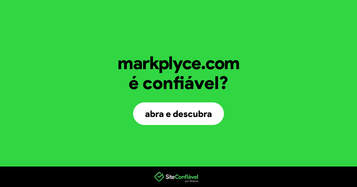 O site markplyce.com é confiável?