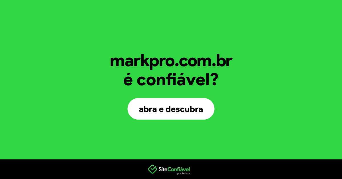 O site markpro.com.br é confiável?