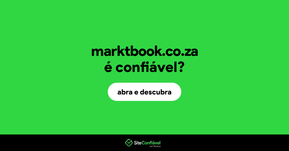 O site marktbook.co.za é confiável?