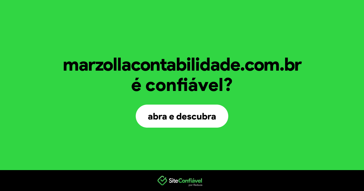 O site marzollacontabilidade.com.br é confiável?