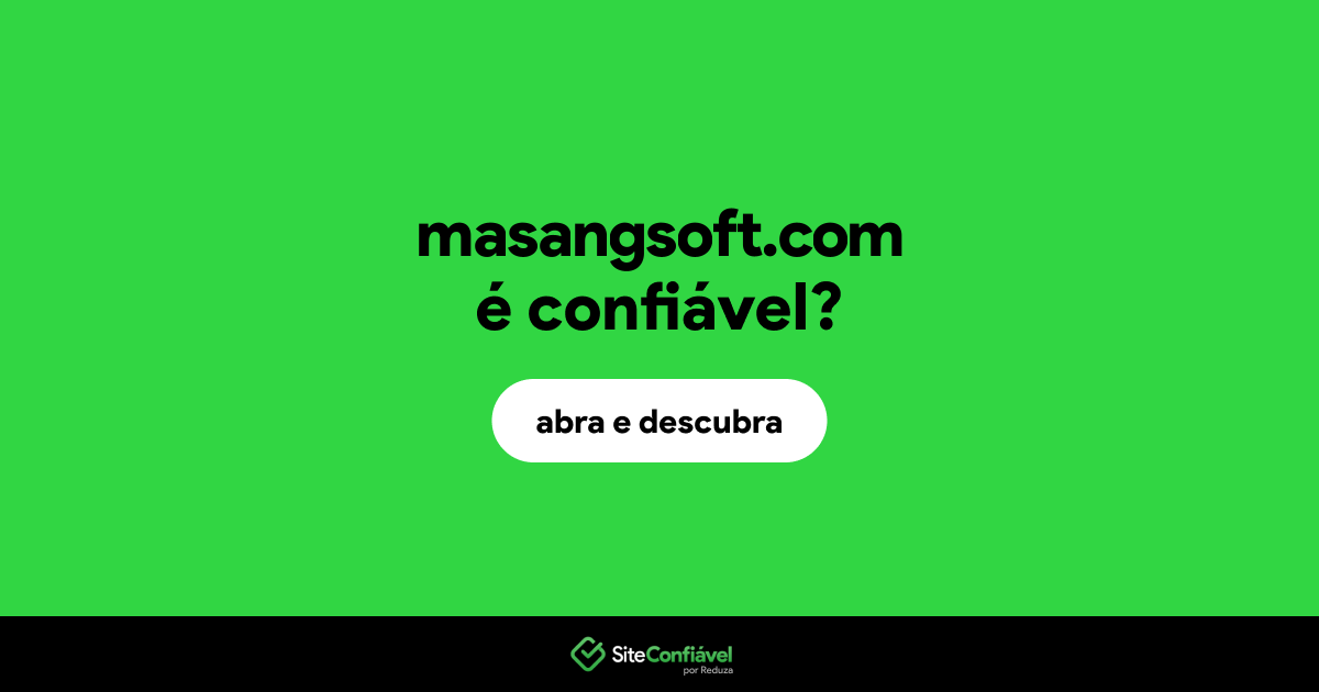 O site masangsoft.com é confiável?