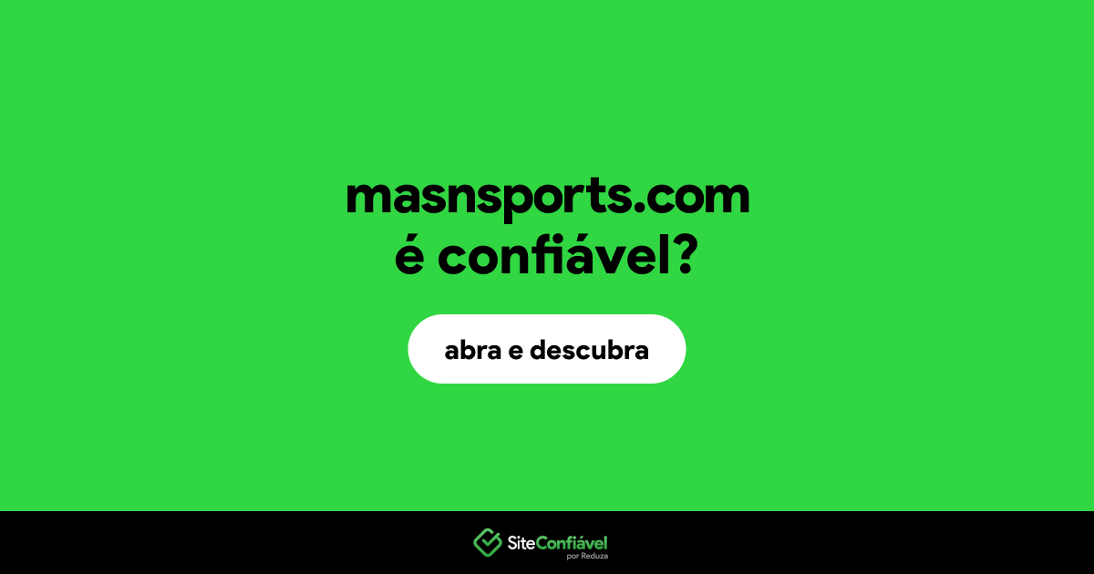O site masnsports.com é confiável?