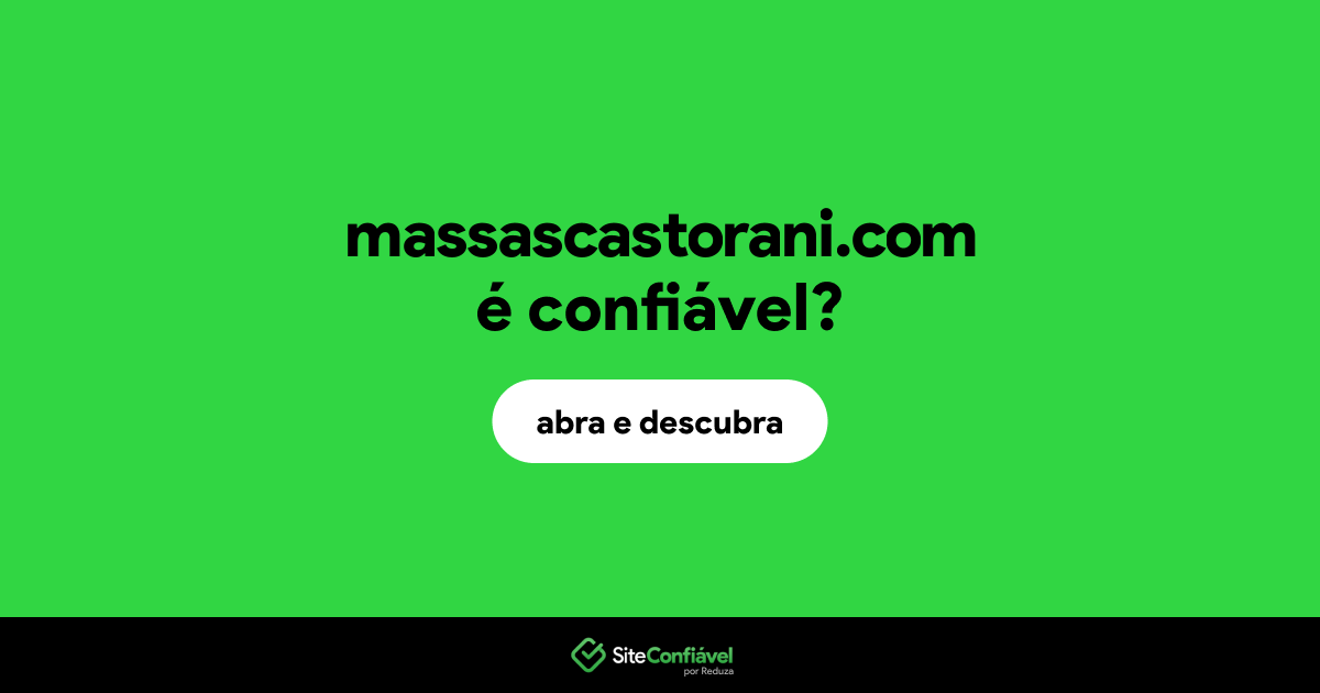 O site massascastorani.com é confiável?
