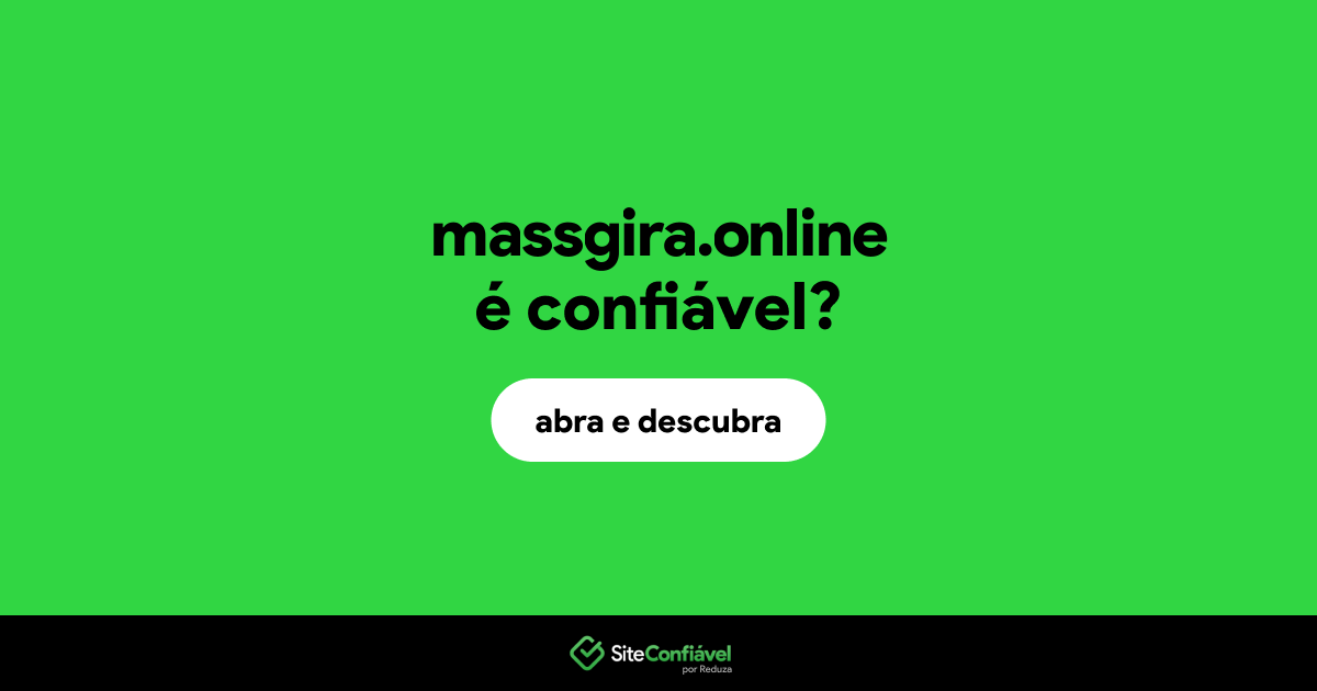 O site massgira.online é confiável?