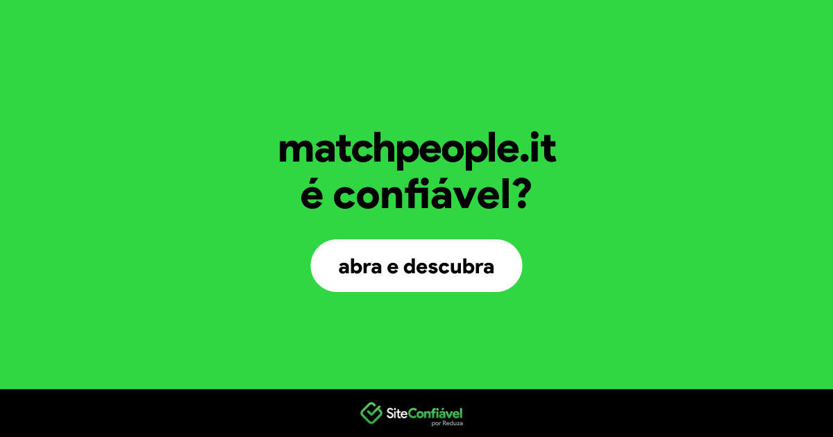 O site matchpeople.it é confiável?