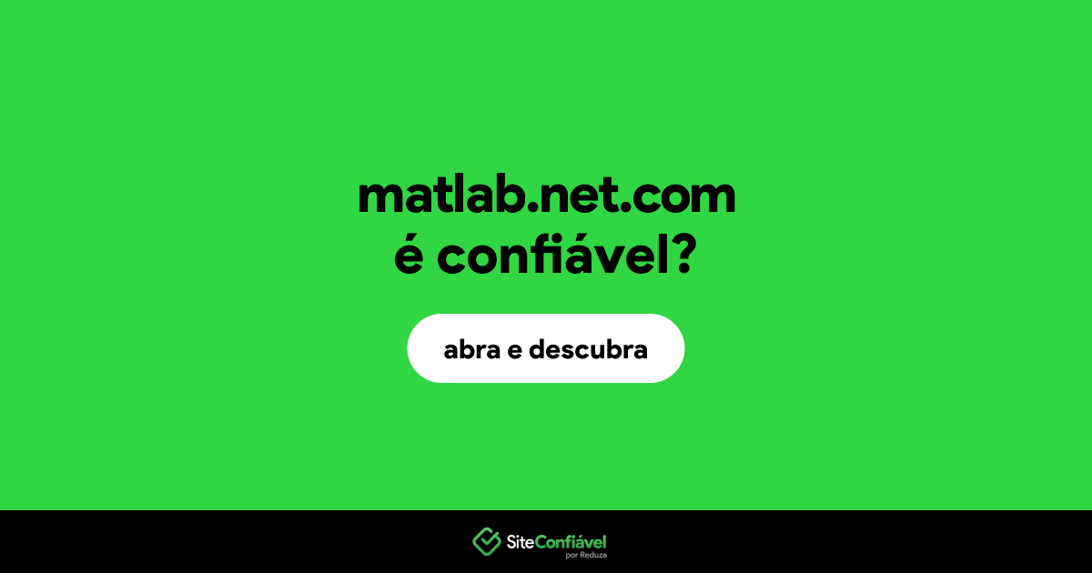 O site matlab.net.com é confiável?
