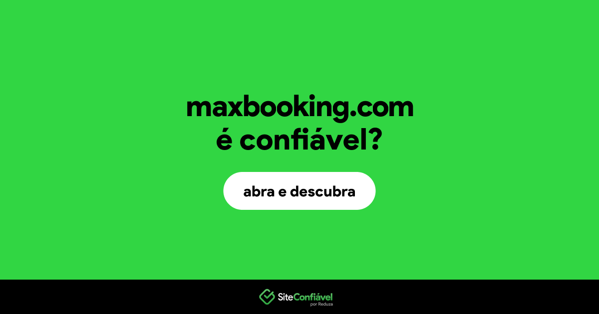 O site maxbooking.com é confiável?