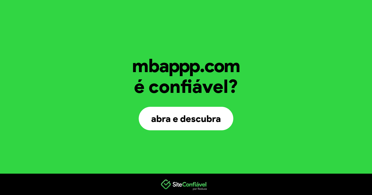 O site mbappp.com é confiável?