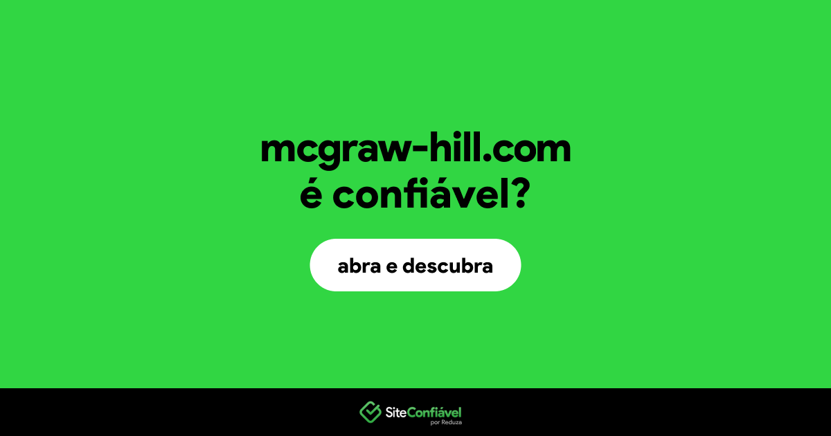 O site mcgraw-hill.com é confiável?