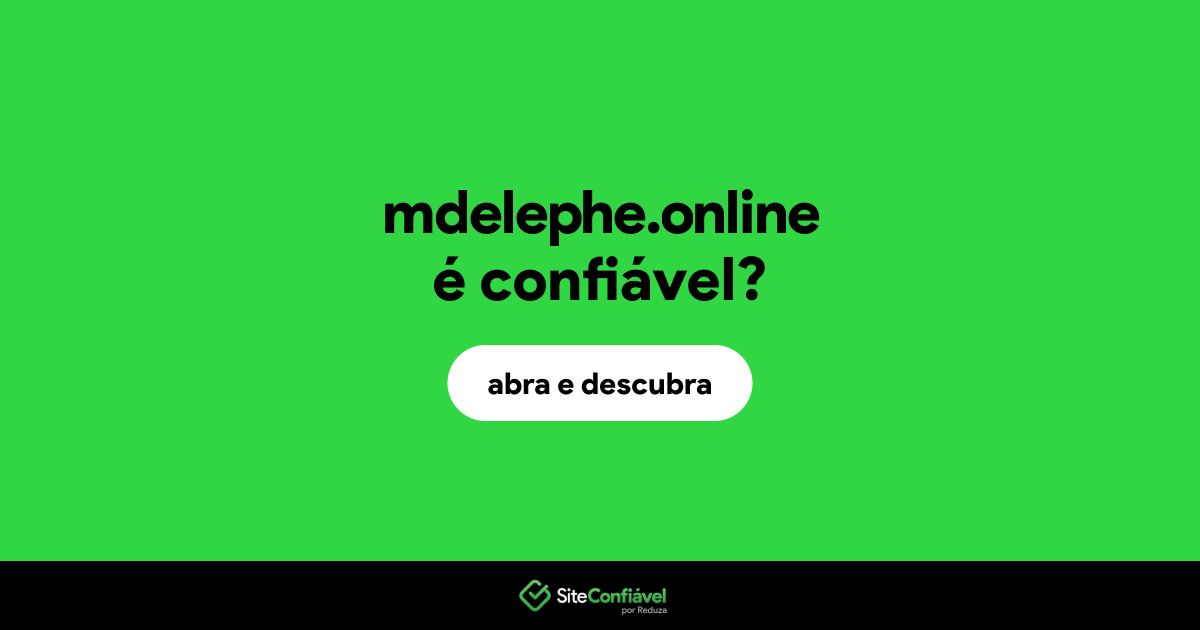 O site mdelephe.online é confiável?
