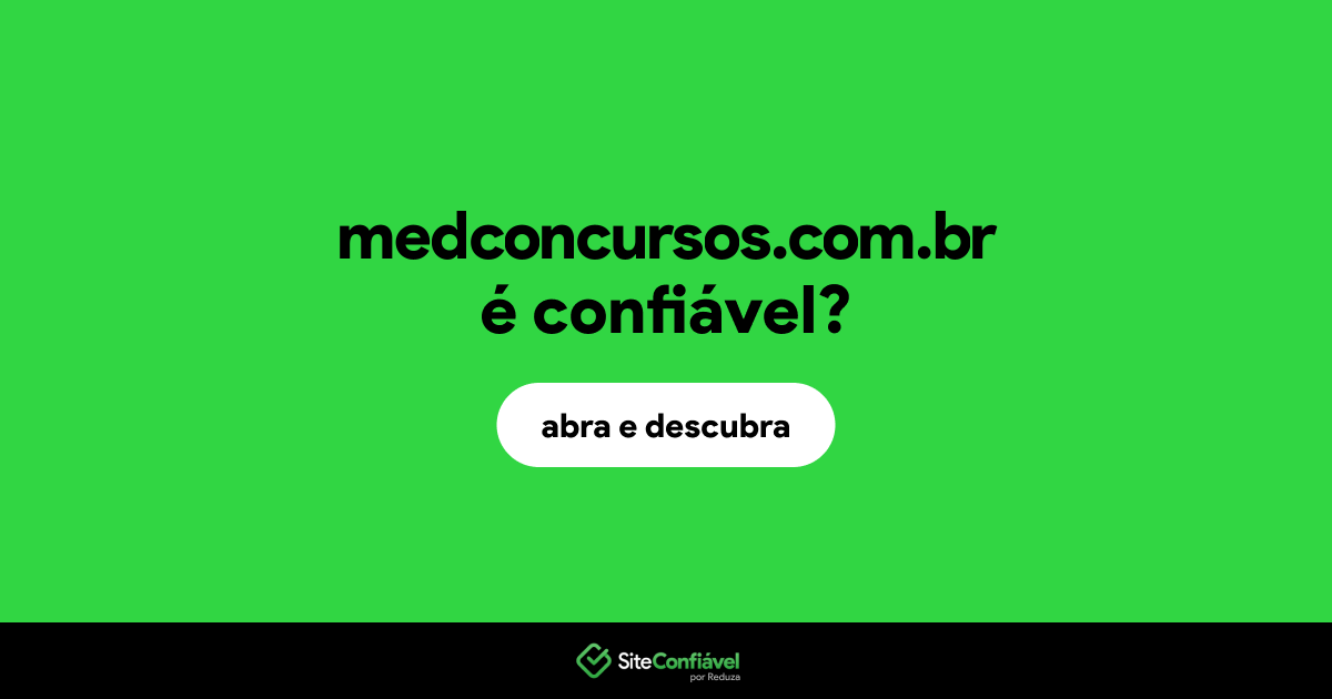 O site medconcursos.com.br é confiável?