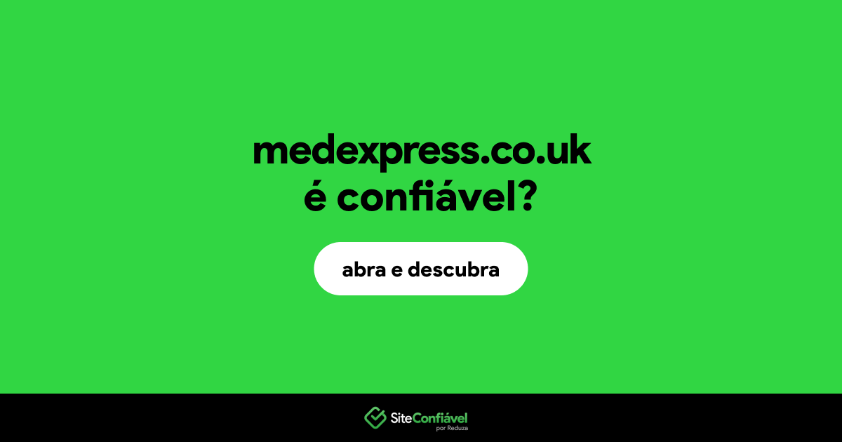 O site medexpress.co.uk é confiável?