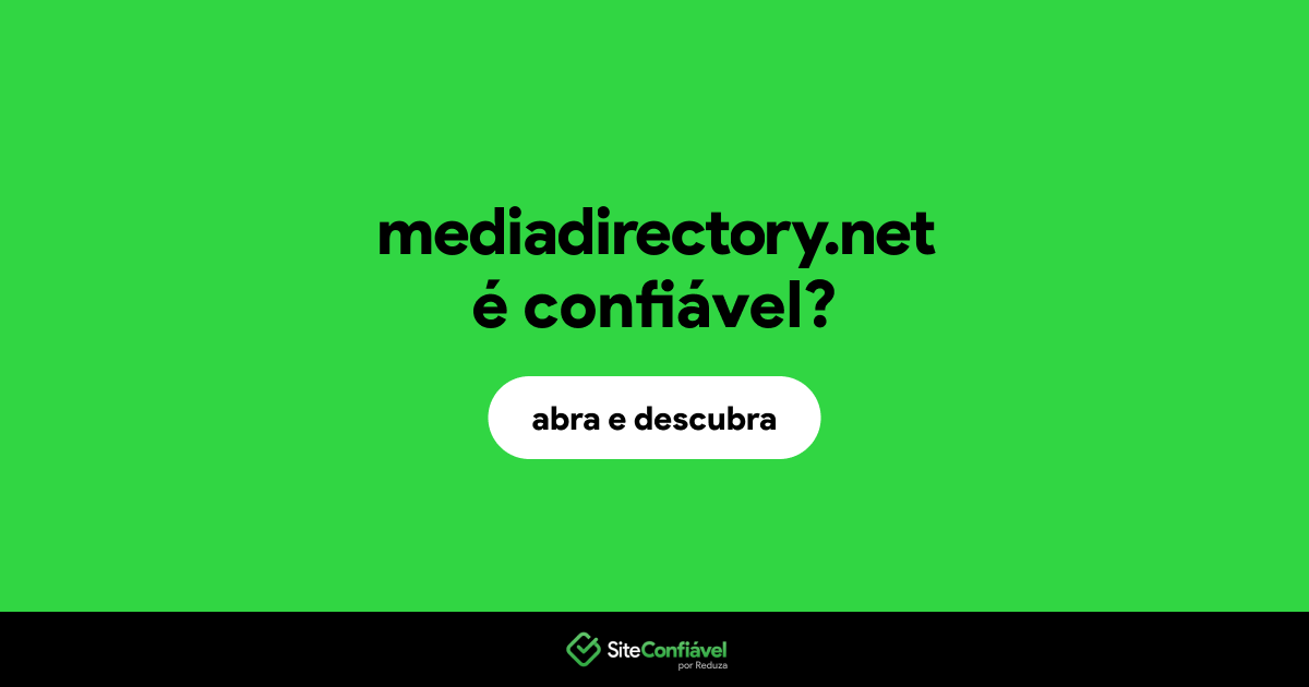 O site mediadirectory.net é confiável?