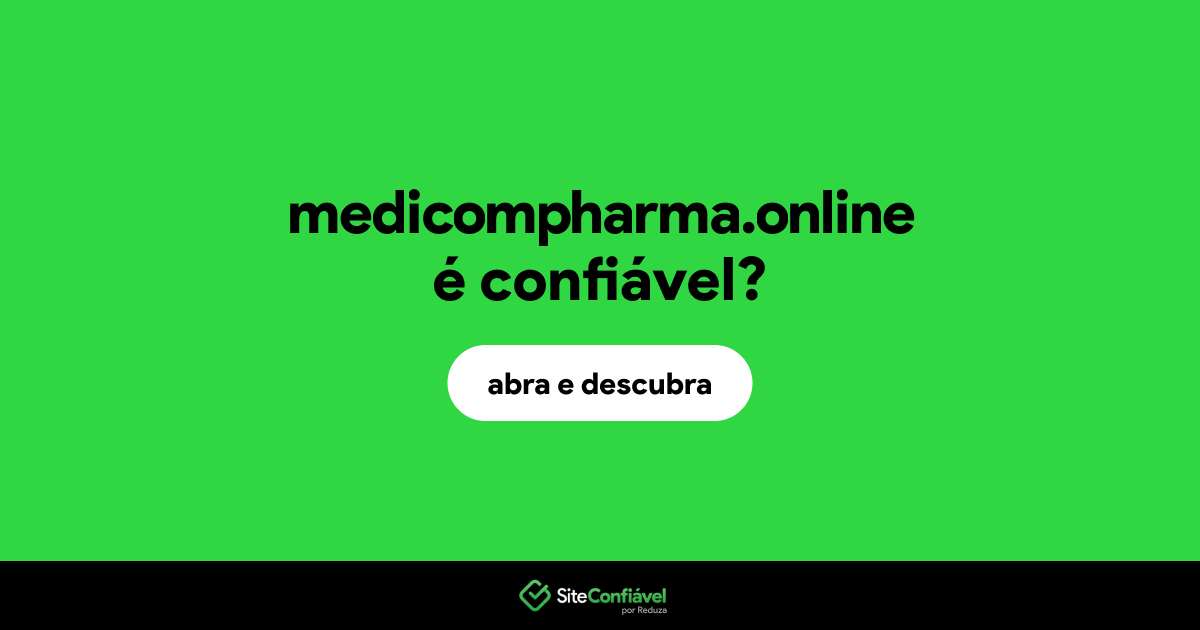 O site medicompharma.online é confiável?