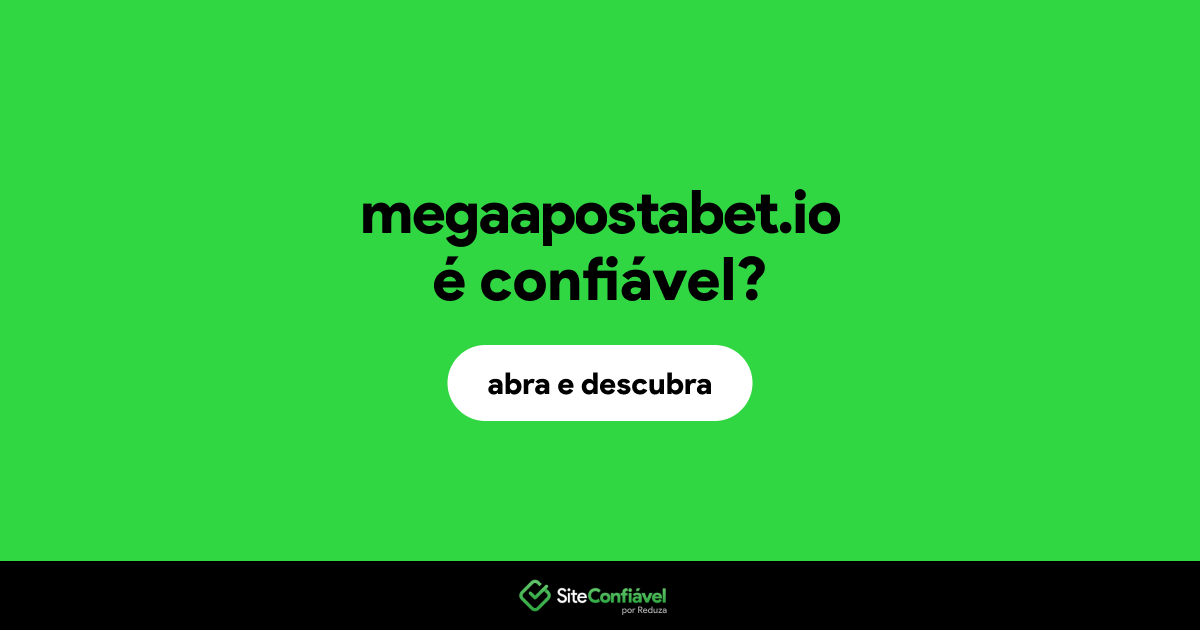 O site megaapostabet.io é confiável?