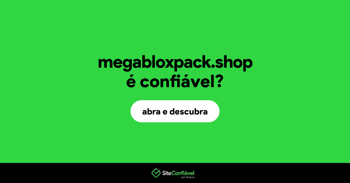 O site megabloxpack.shop é confiável?