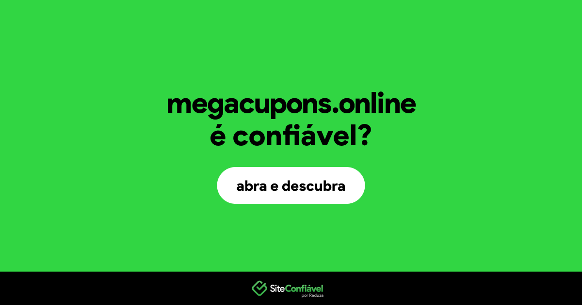 O site megacupons.online é confiável?