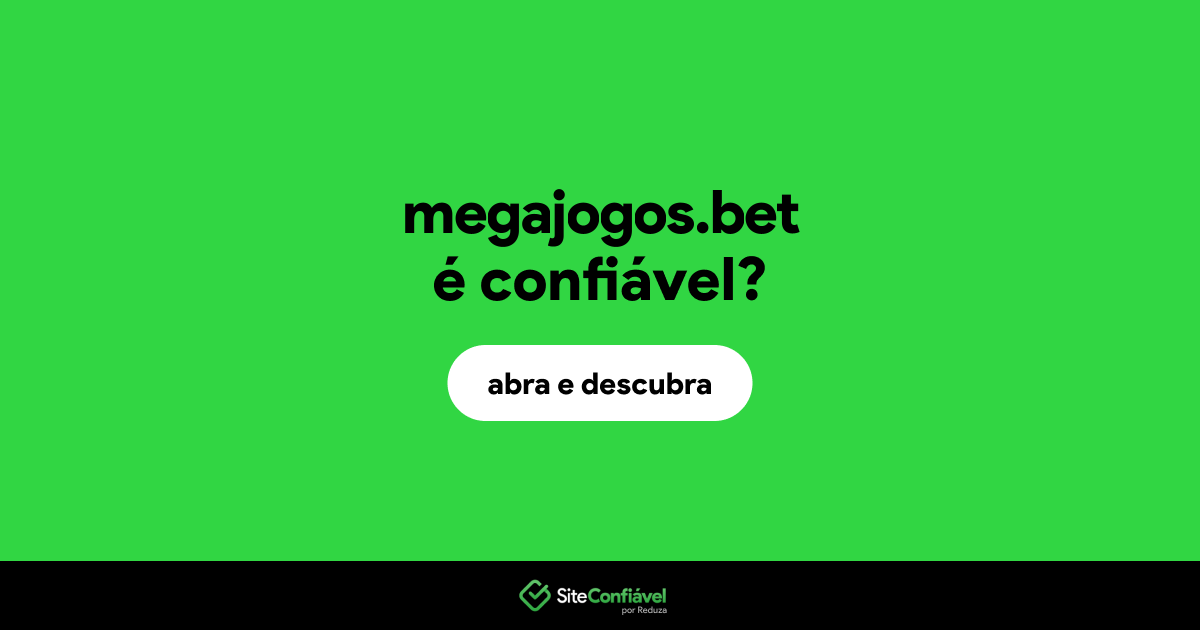 O site megajogos.bet é confiável?