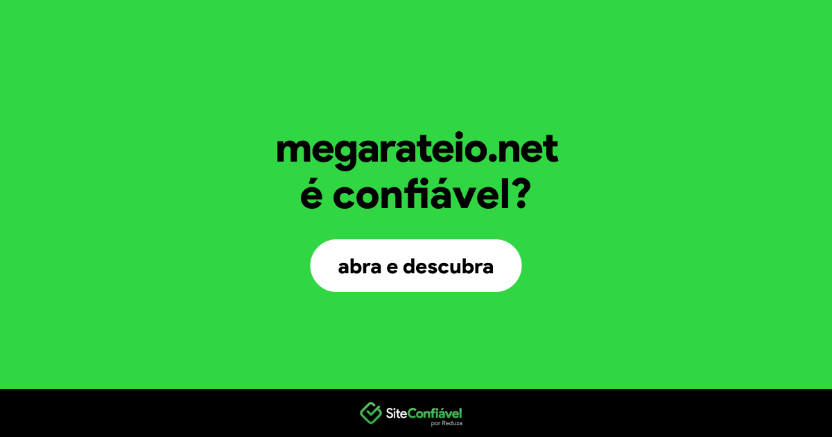 O site megarateio.net é confiável?