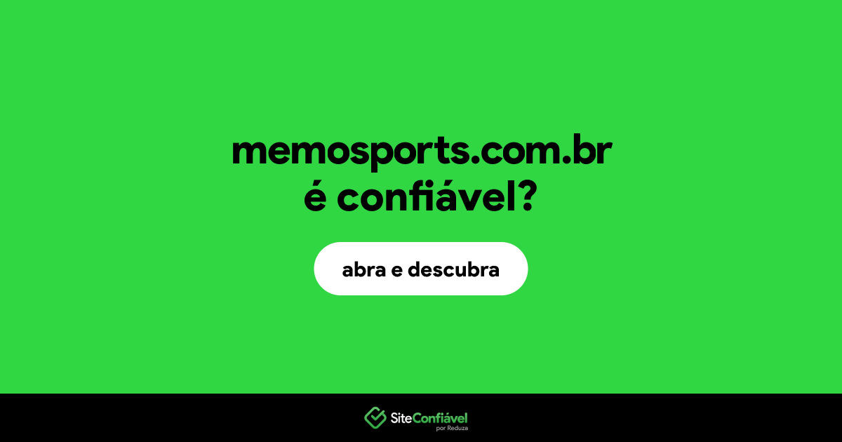 O site memosports.com.br é confiável?