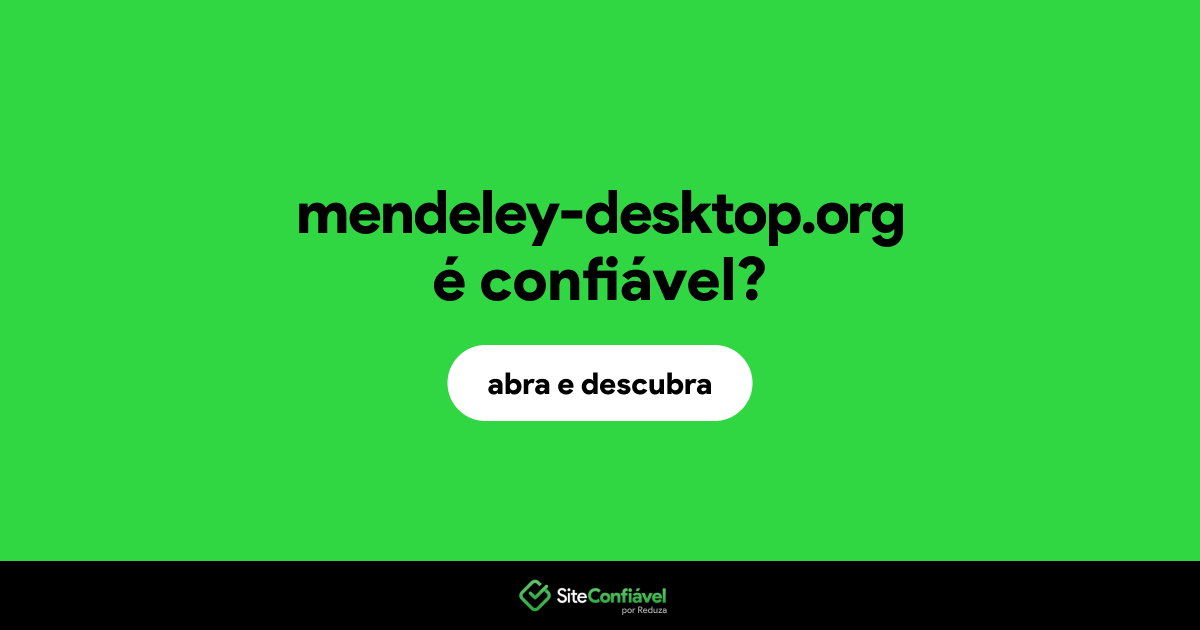 O site mendeley-desktop.org é confiável?