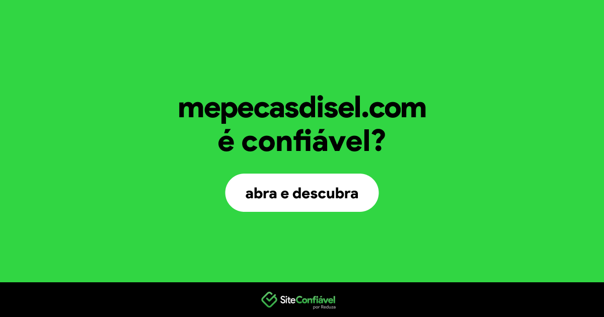 O site mepecasdisel.com é confiável?