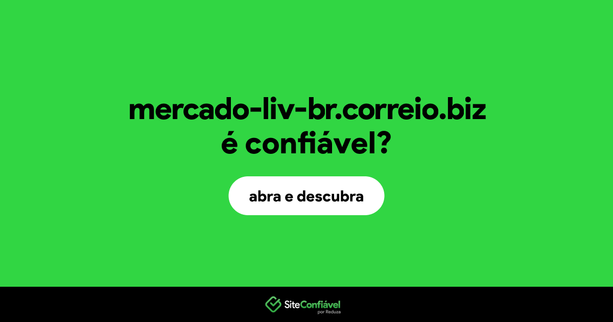 O site mercado-liv-br.correio.biz é confiável?