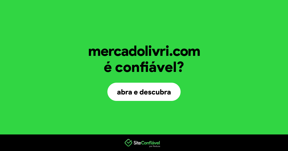 O site mercadolivri.com é confiável?