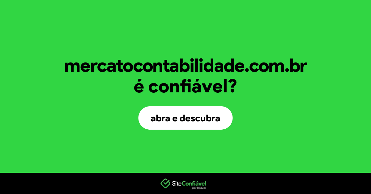 O site mercatocontabilidade.com.br é confiável?