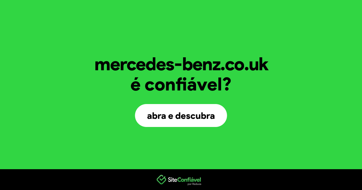 O site mercedes-benz.co.uk é confiável?