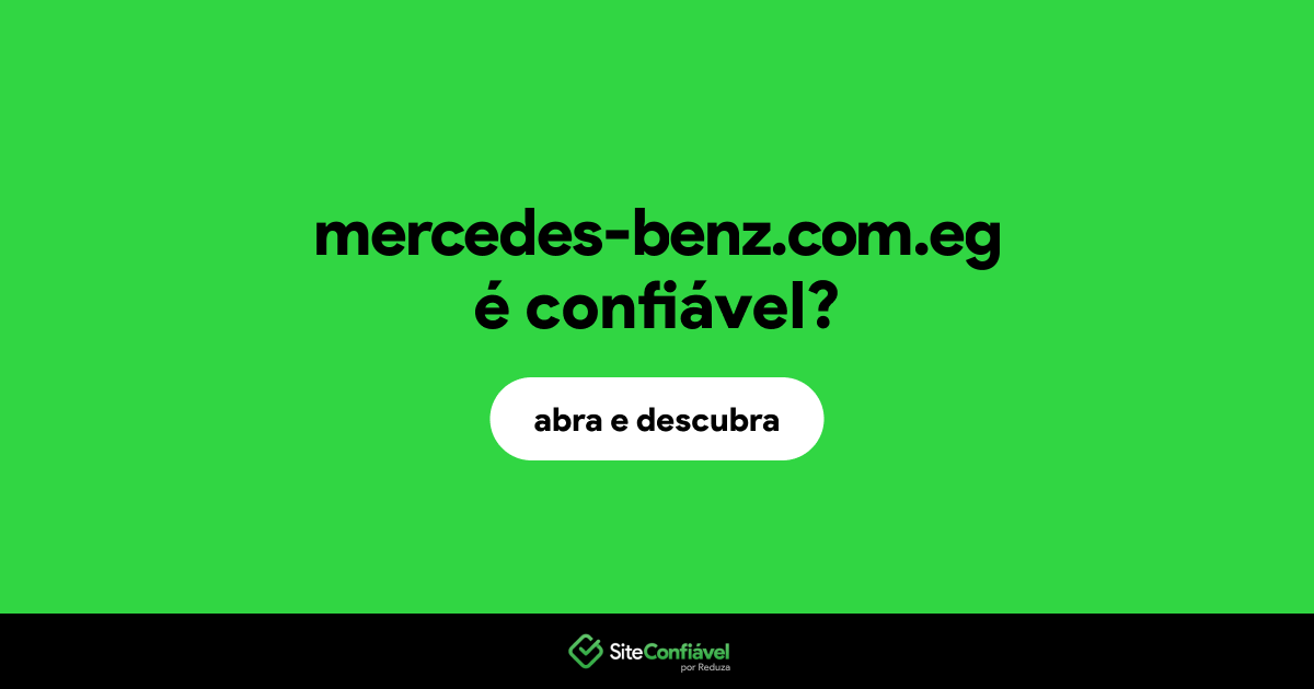 O site mercedes-benz.com.eg é confiável?