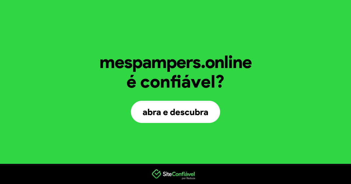 O site mespampers.online é confiável?