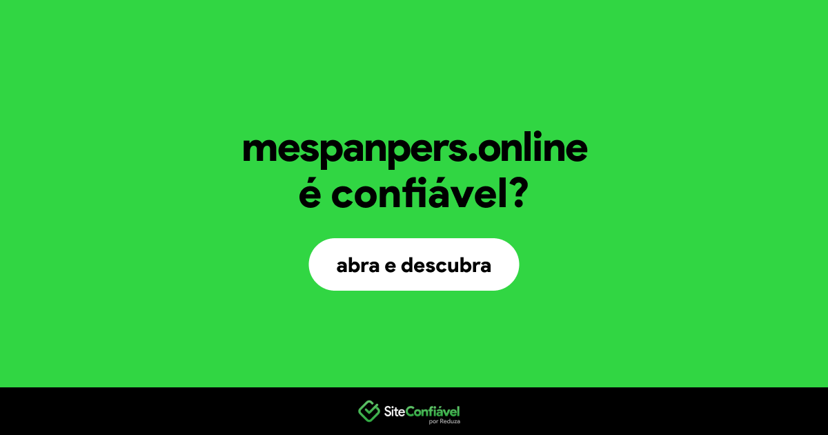 O site mespanpers.online é confiável?