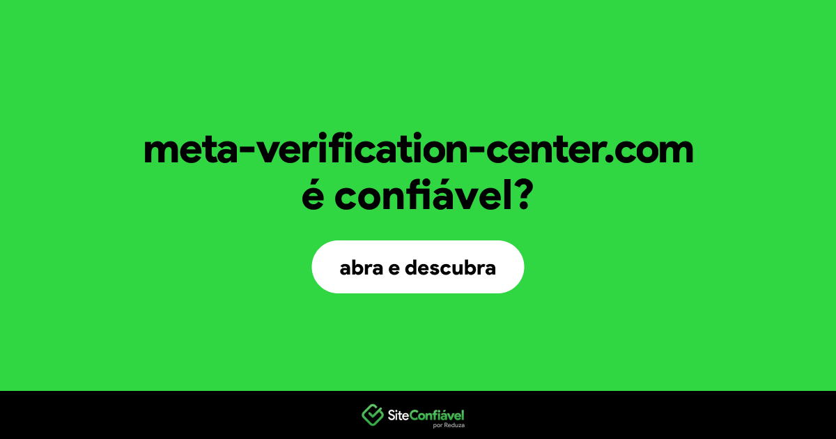 O site meta-verification-center.com é confiável?