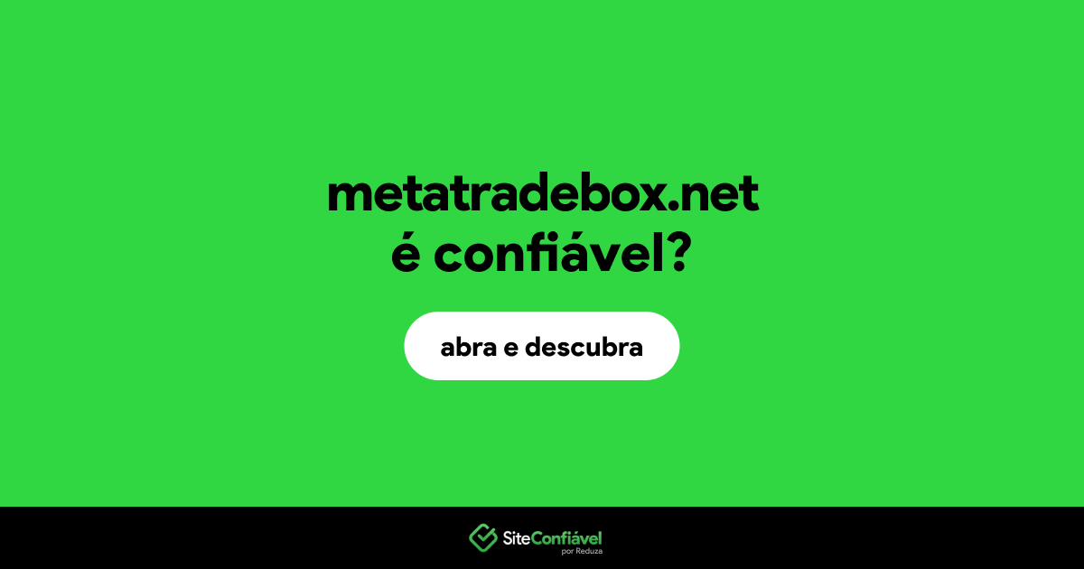 O site metatradebox.net é confiável?