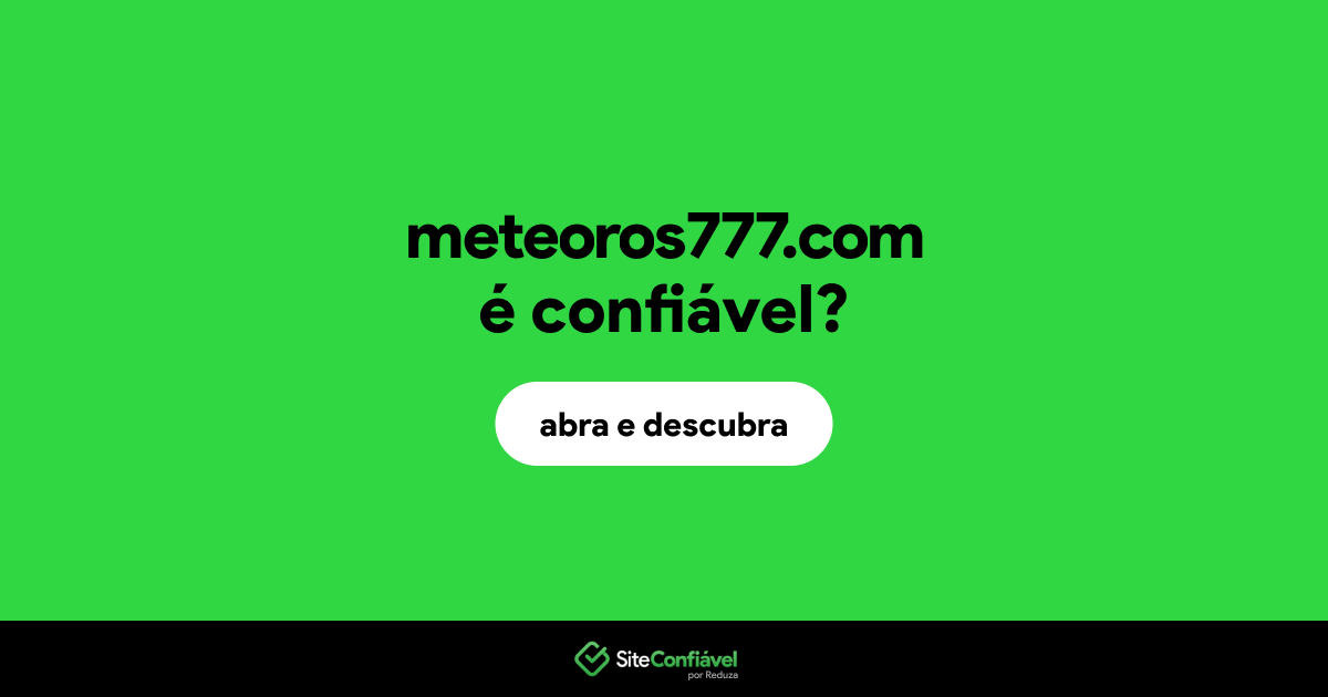 O site meteoros777.com é confiável?