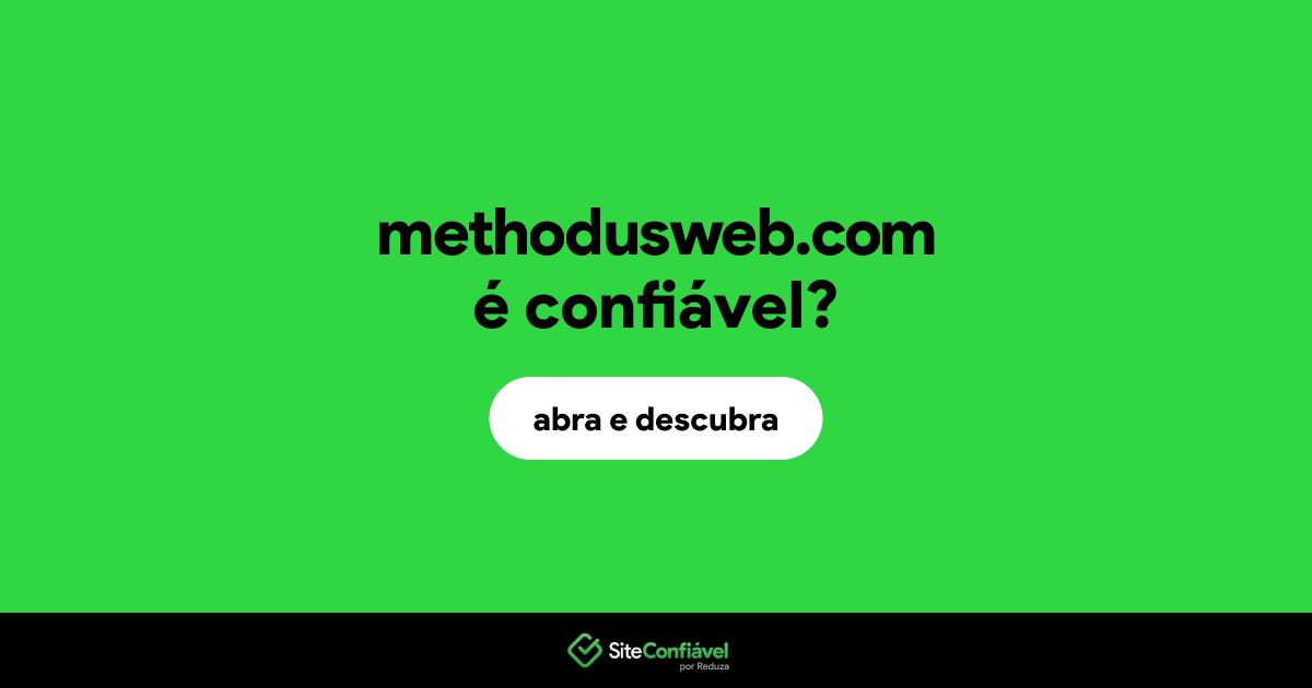 O site methodusweb.com é confiável?