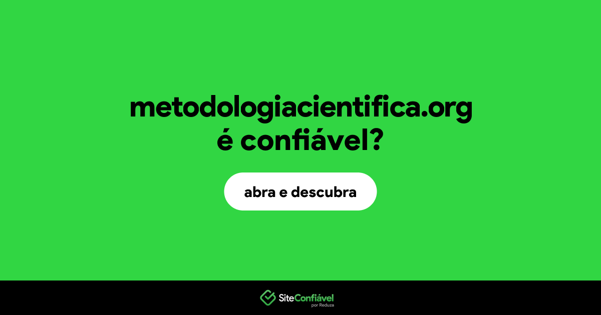 O site metodologiacientifica.org é confiável?