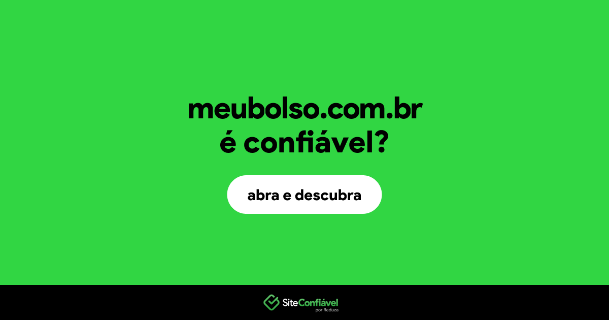 O site meubolso.com.br é confiável?