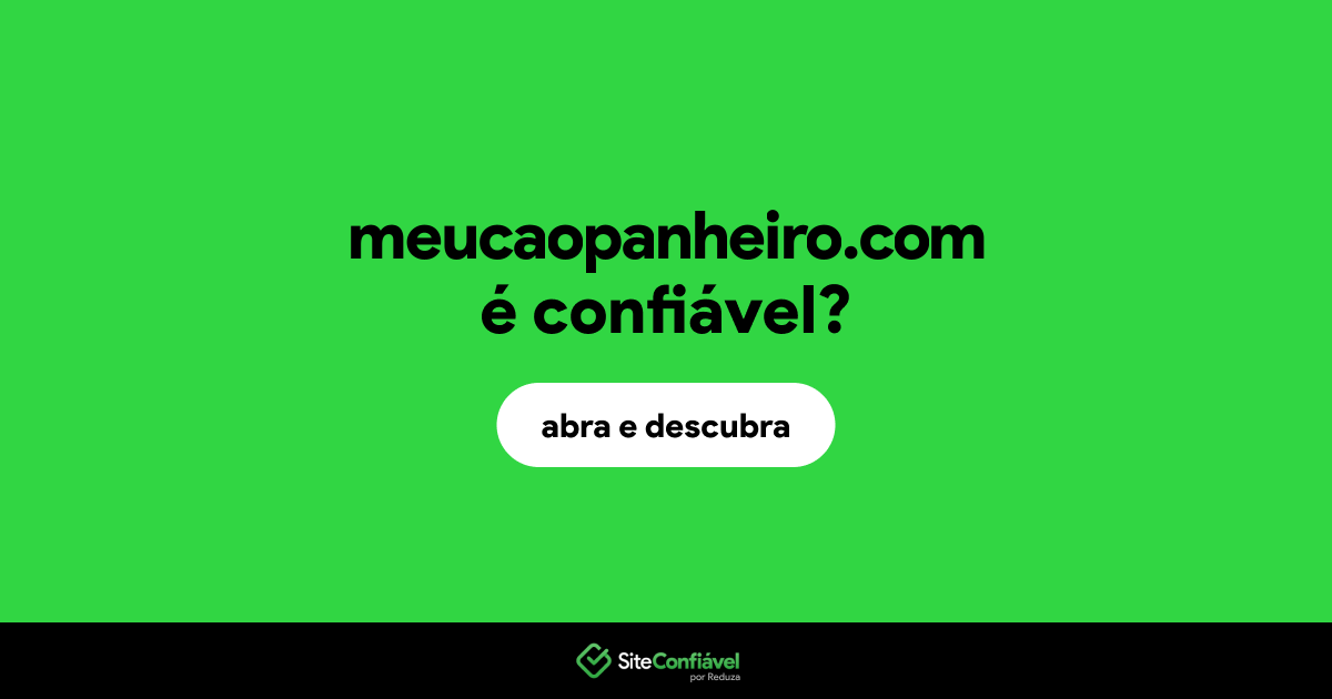 O site meucaopanheiro.com é confiável?