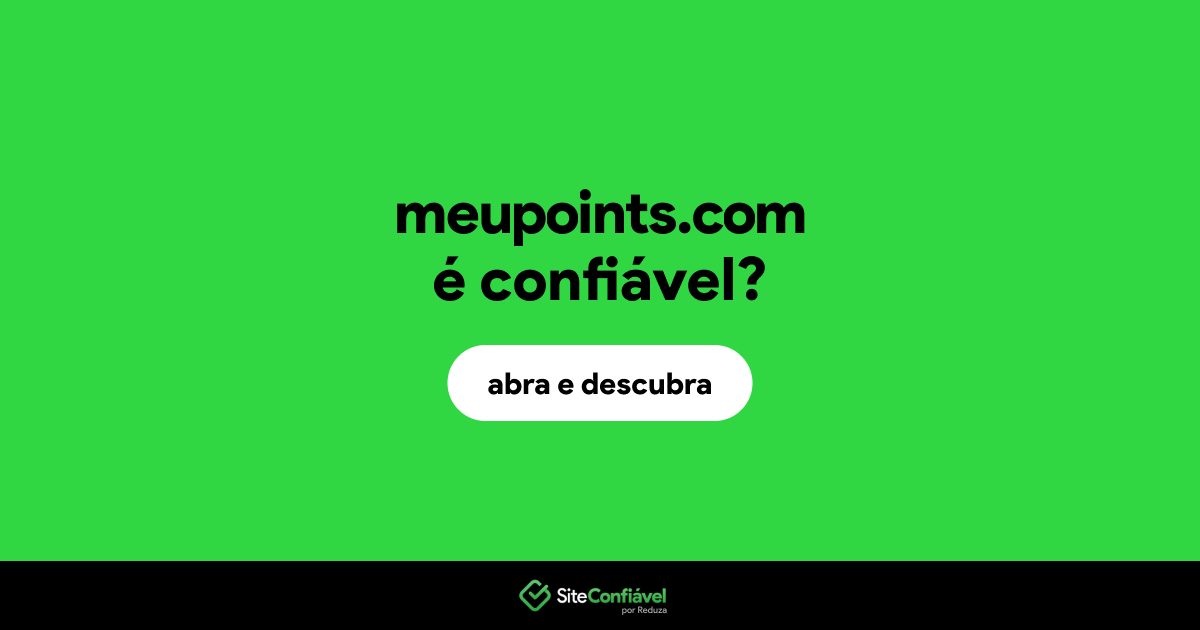O site meupoints.com é confiável?