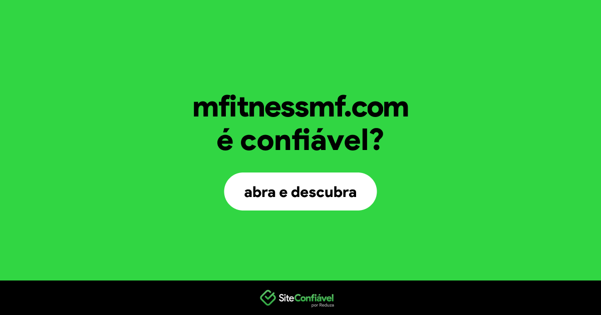 O site mfitnessmf.com é confiável?