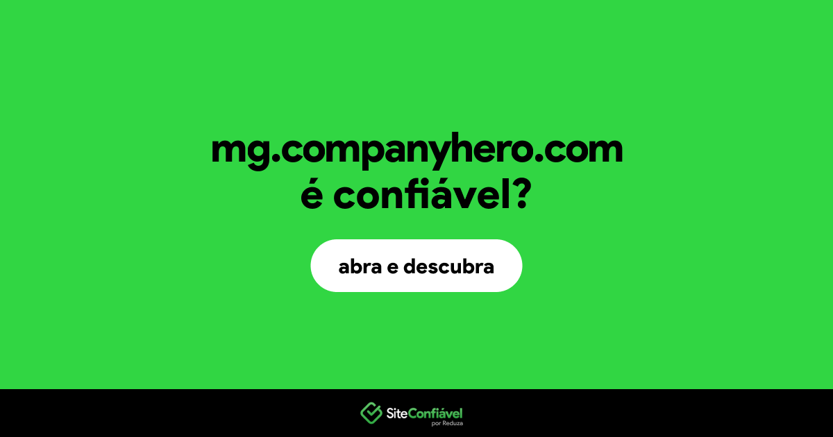 O site mg.companyhero.com é confiável?