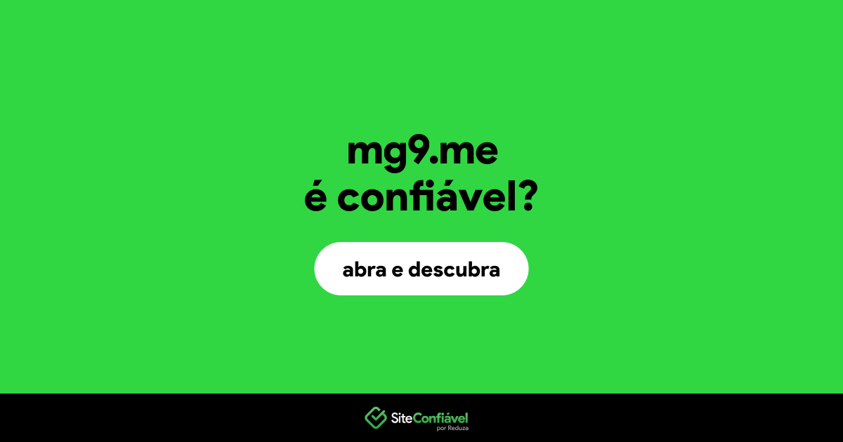 O site mg9.me é confiável?
