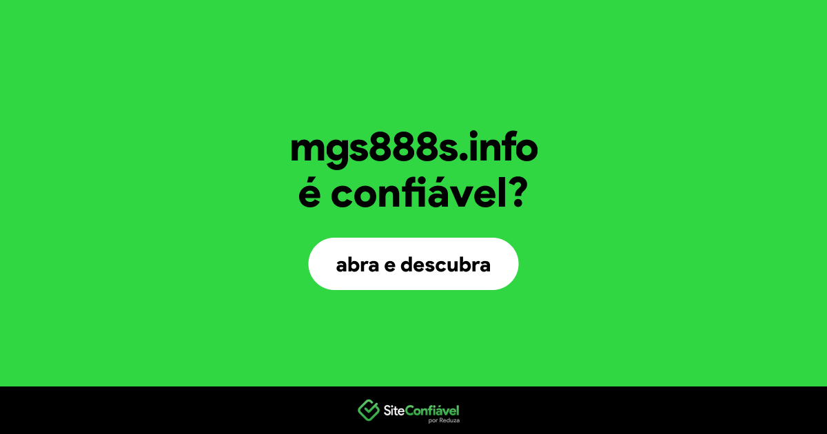 O site mgs888s.info é confiável?