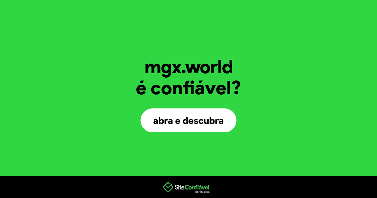 O site mgx.world é confiável?