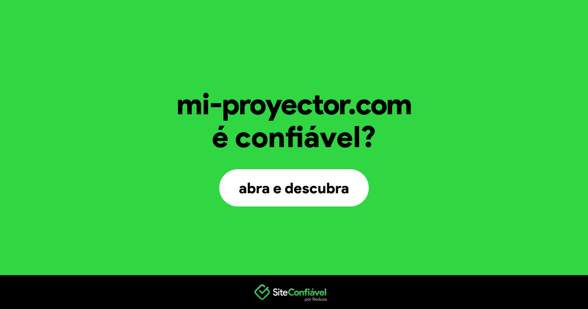 O site mi-proyector.com é confiável?